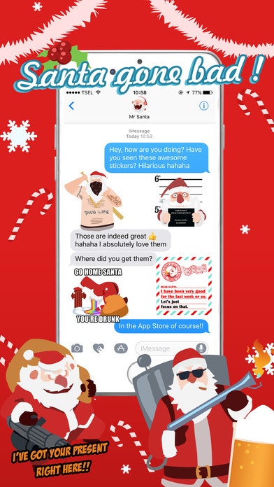 Shocking Santa Stickers gallery image