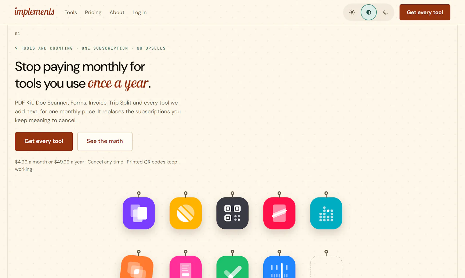 implements screenshot 7