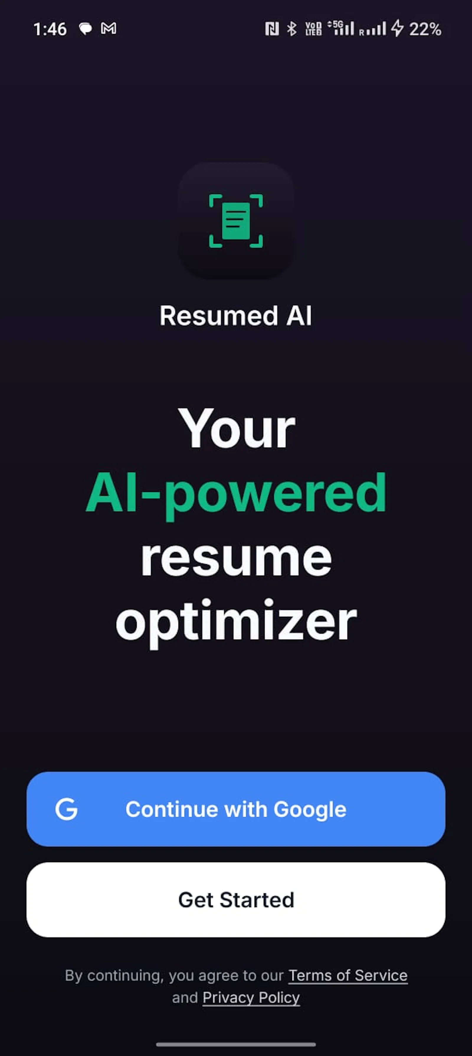 Resumed AI: Resume/CV Builder screenshot 1