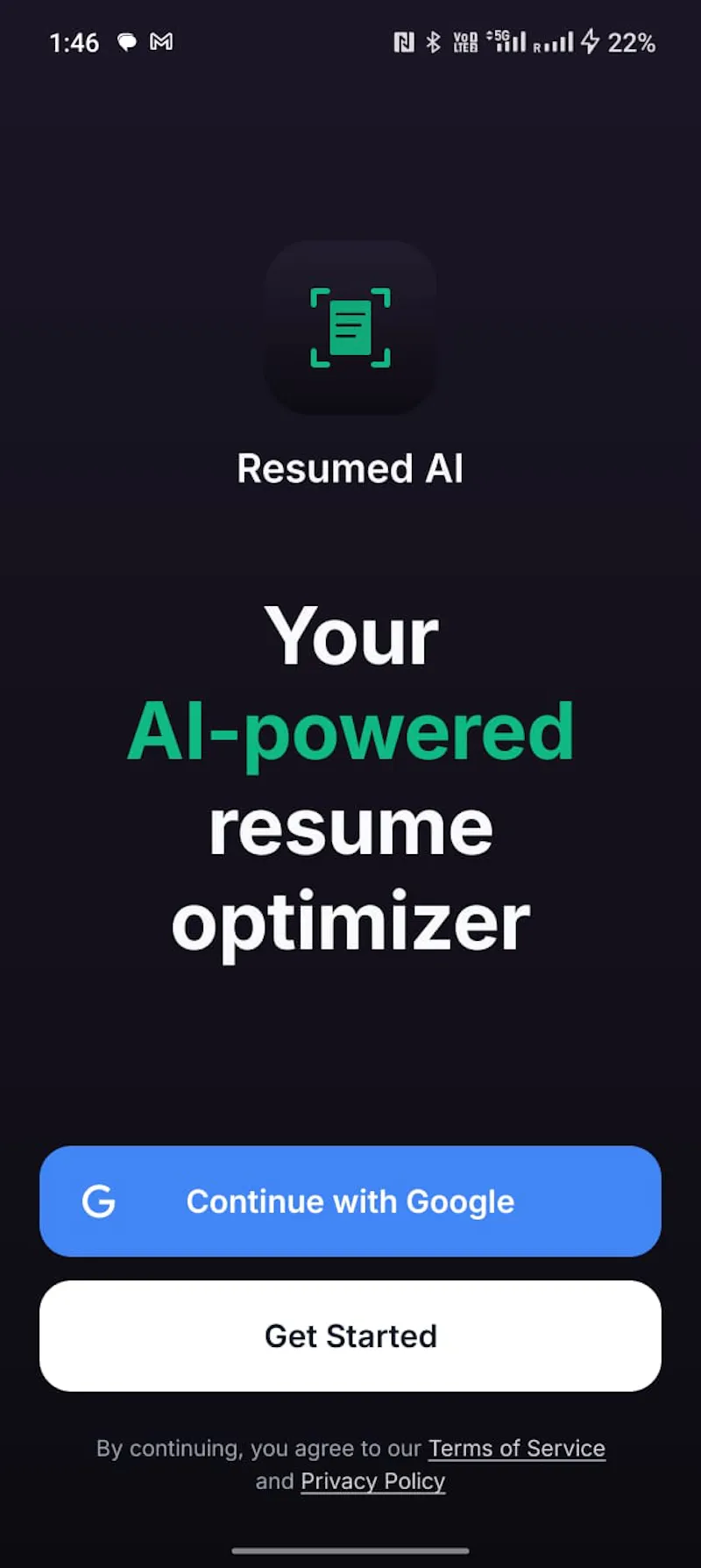 Resumed AI: Resume/CV Builder screenshot 1