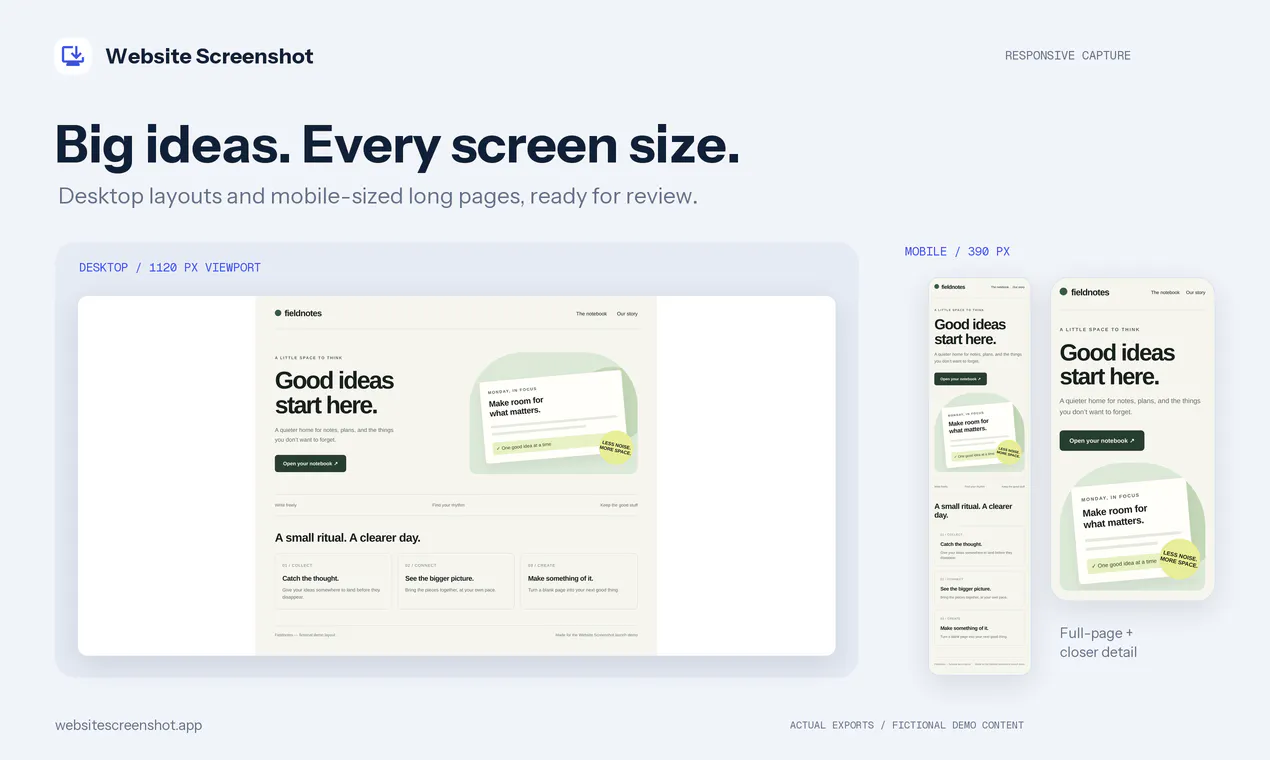 Website Screenshot gallery image