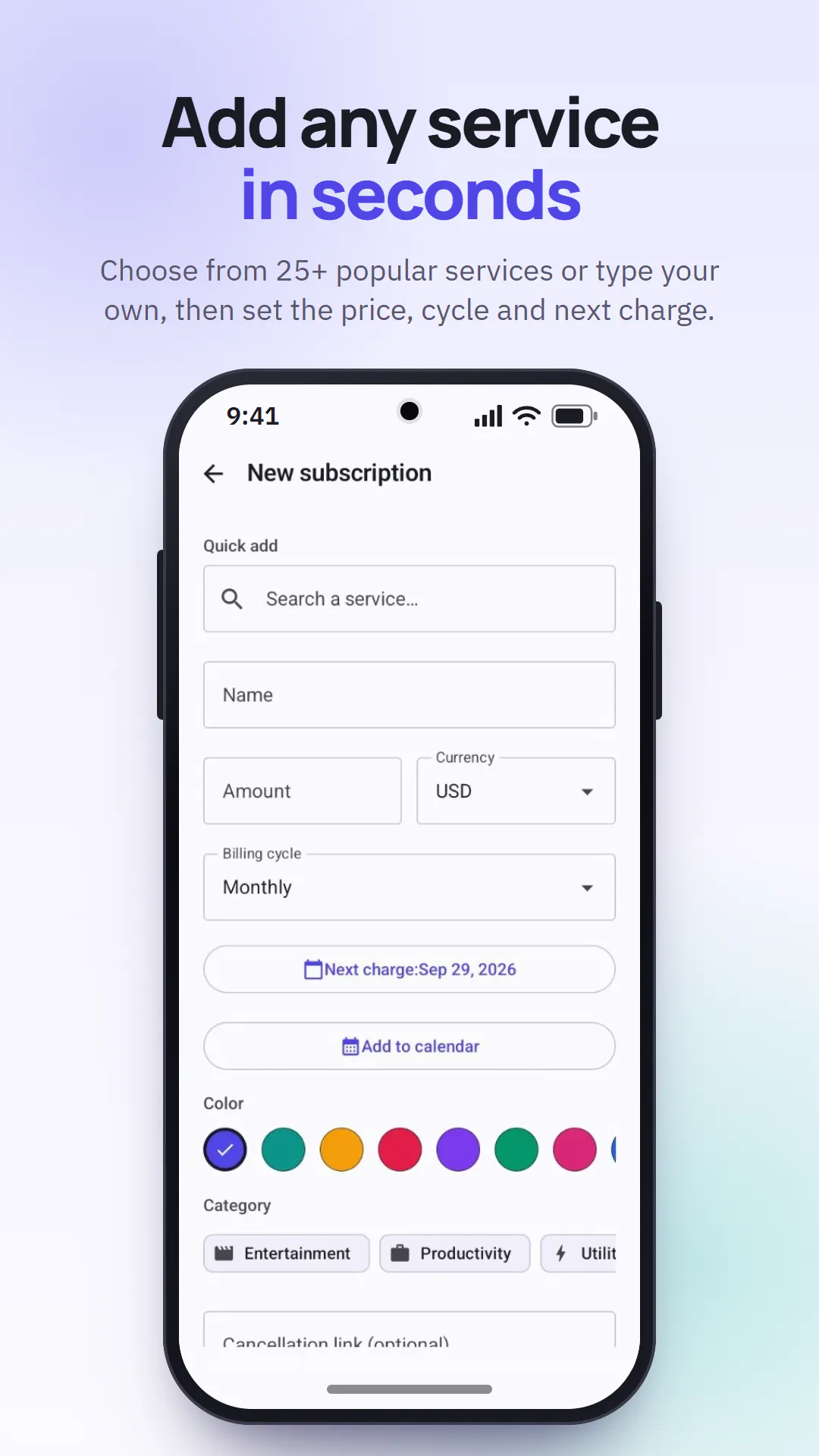 SubSentry Subscription Tracker gallery image