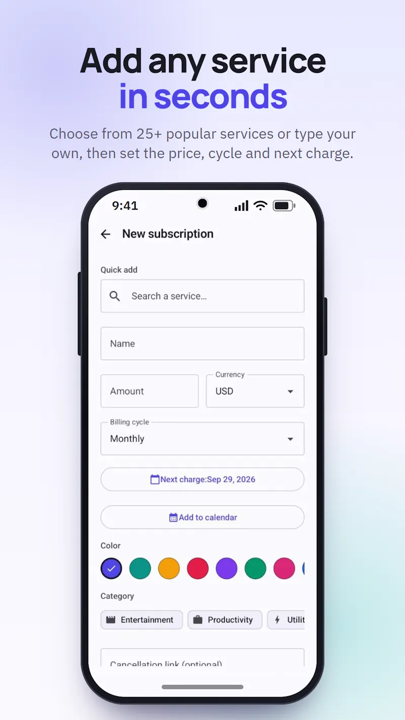 SubSentry Subscription Tracker screenshot 3