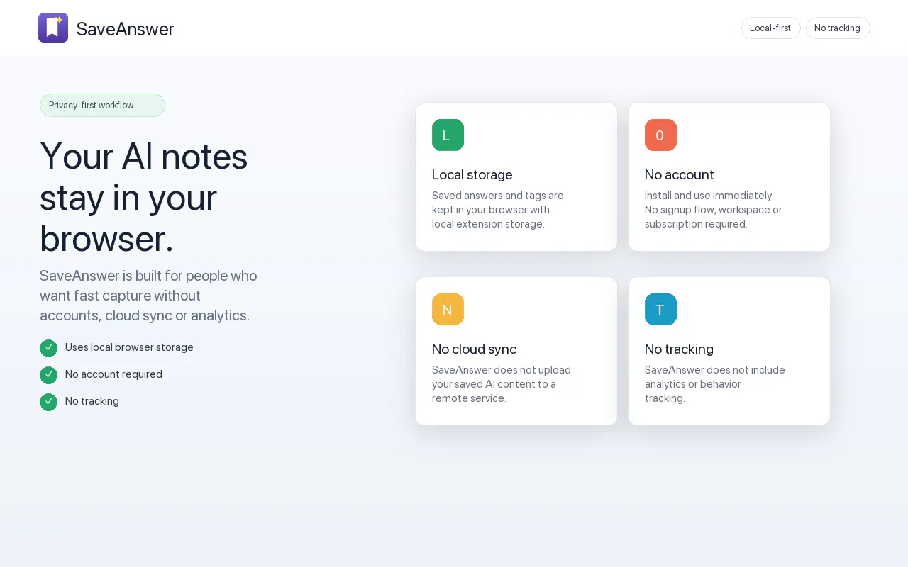SaveAnswer gallery image