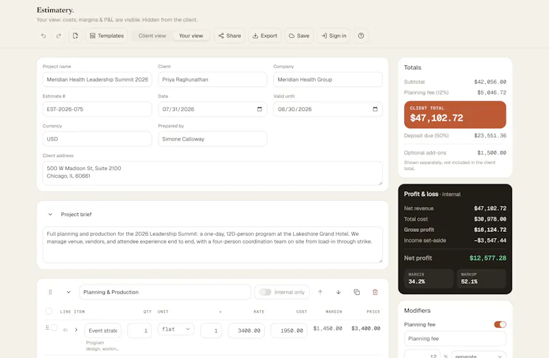 Estimatery screenshot 4