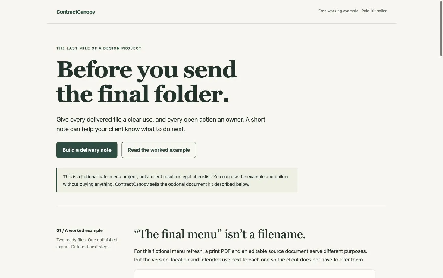 Client Delivery Note Builder gallery image