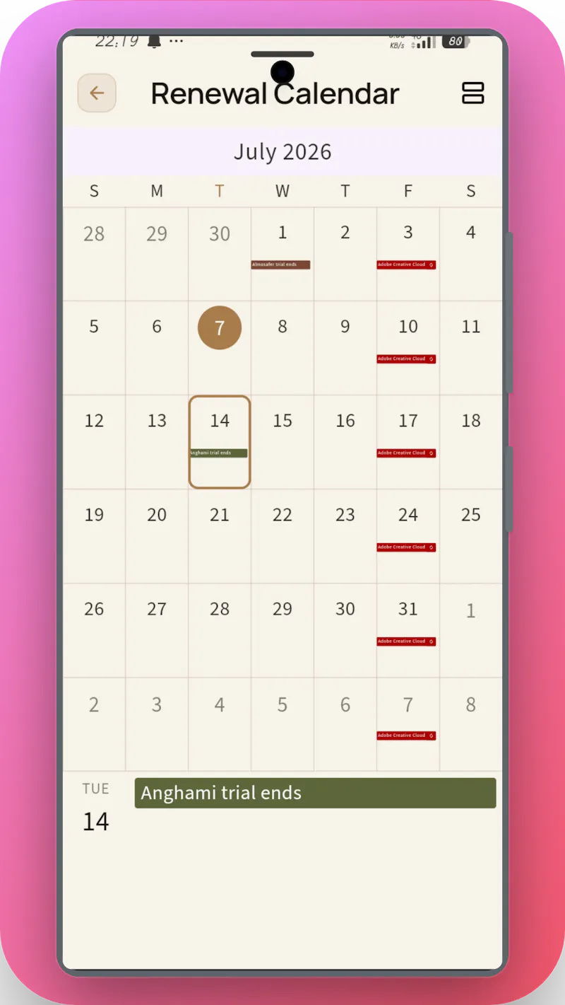 SubSense Pro screenshot 2