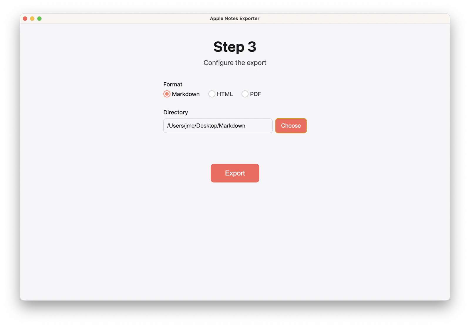 Free Apple Notes Exporter screenshot 3