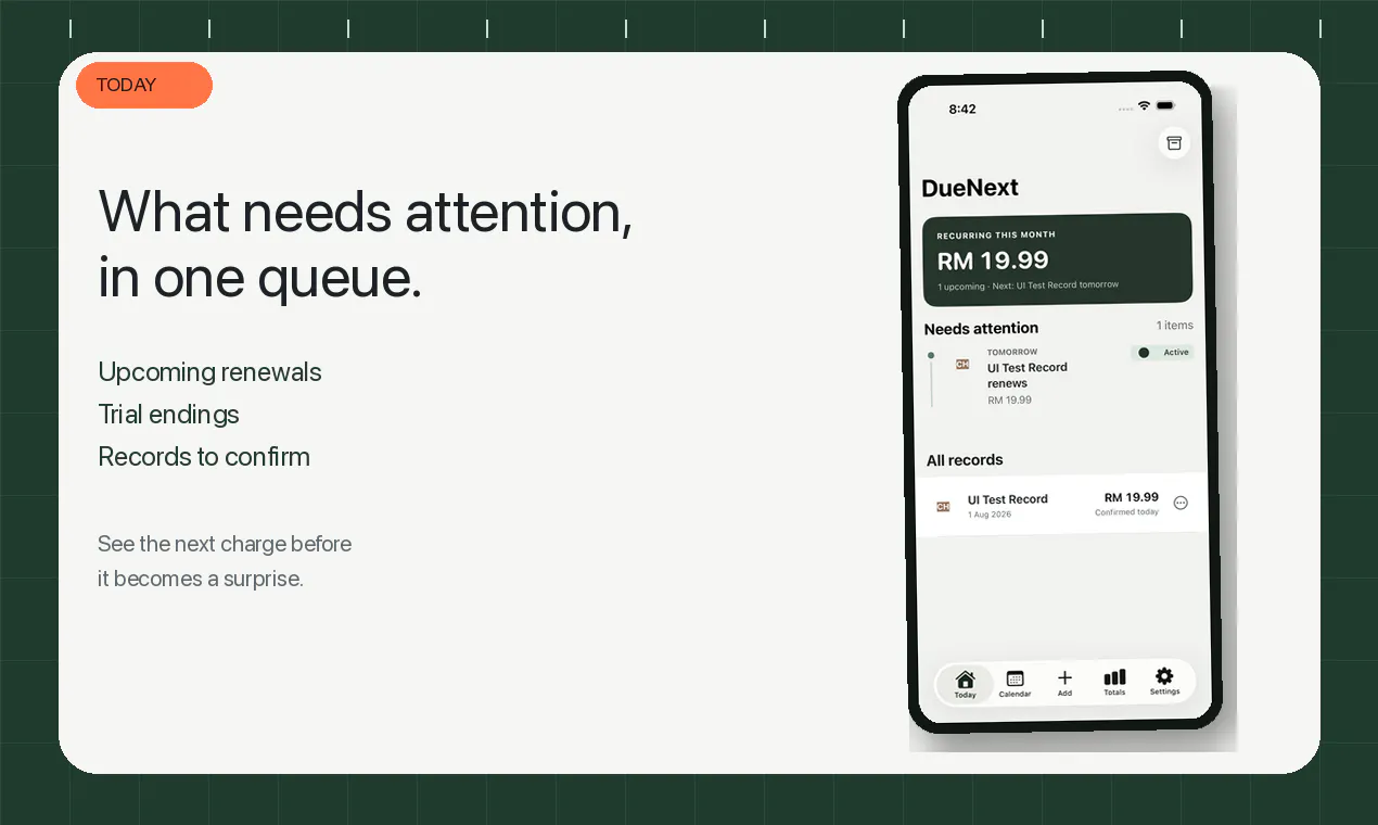 DueNext gallery image