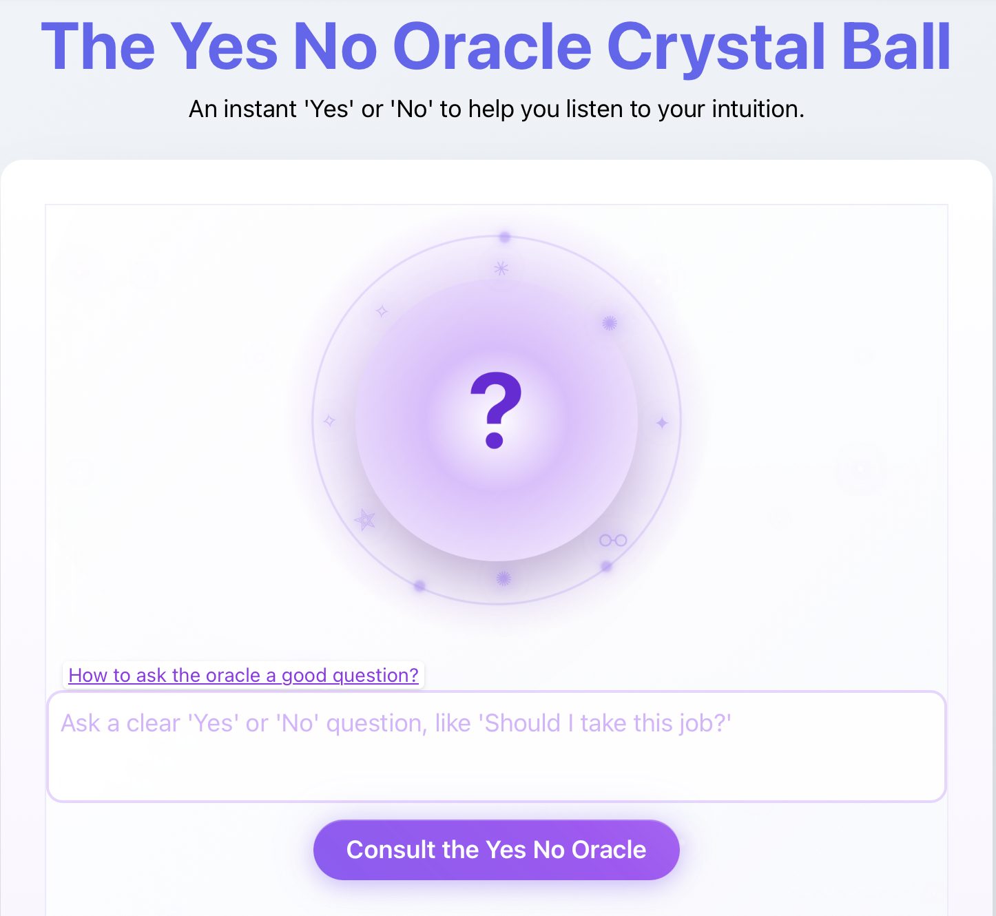Yes No Oracle gallery image