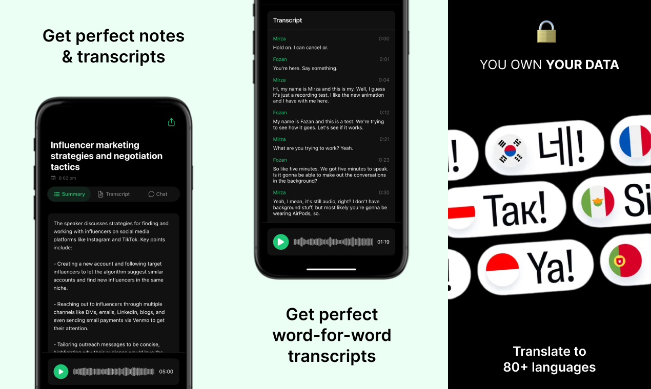 Media Yap: Nota mesyuarat dan transkrip AI 2