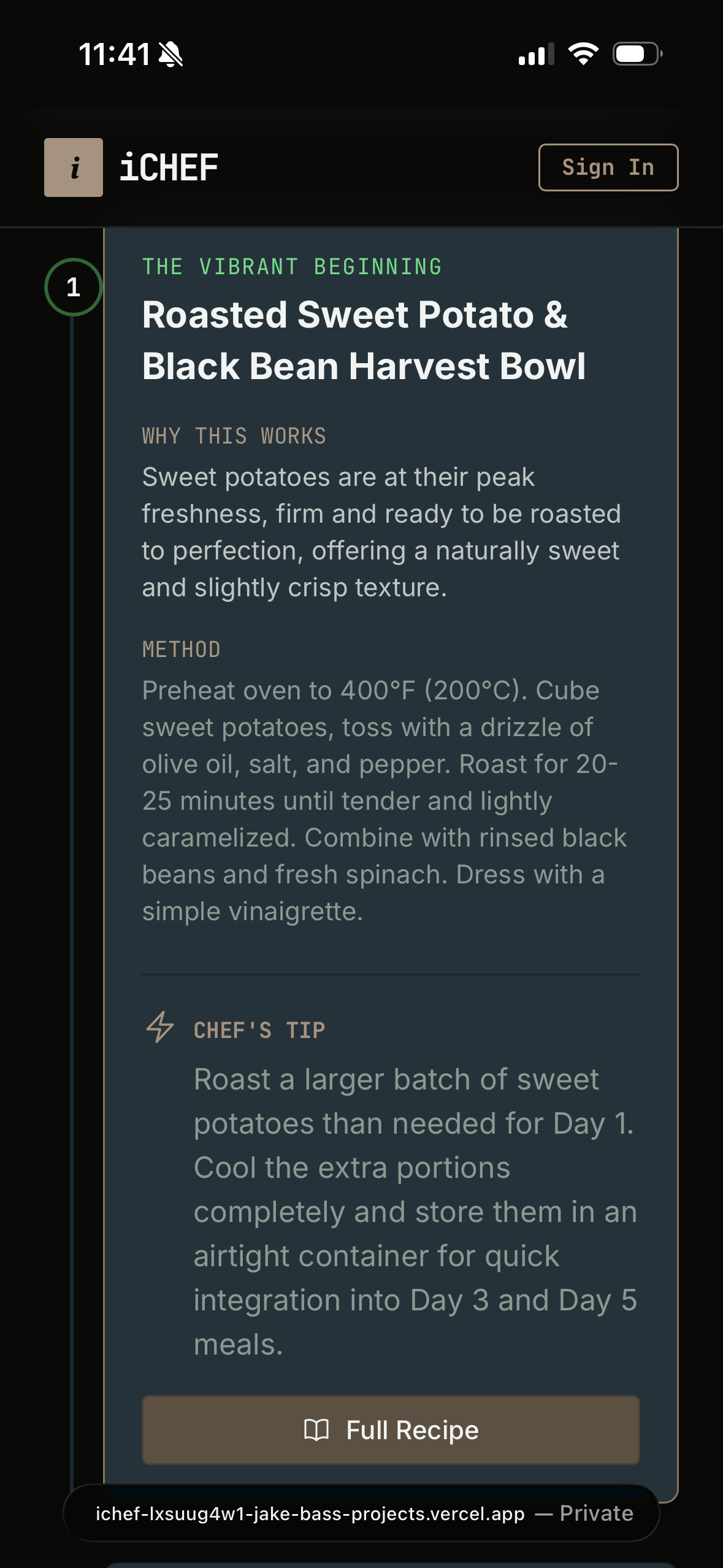 iChef - Screenshot 4 showing product features and functionality