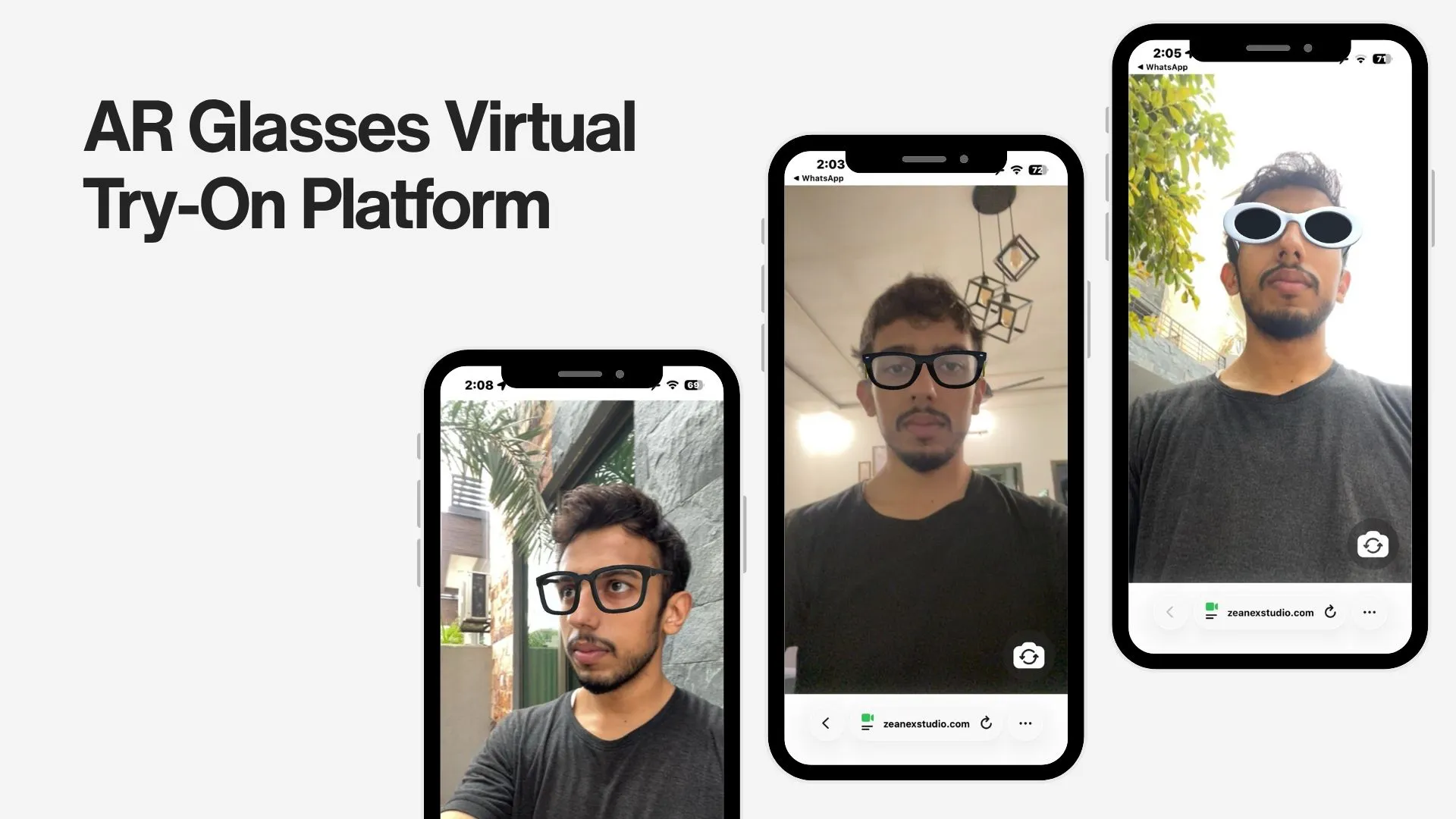 Glasses Virtual Try-On Platform gallery image