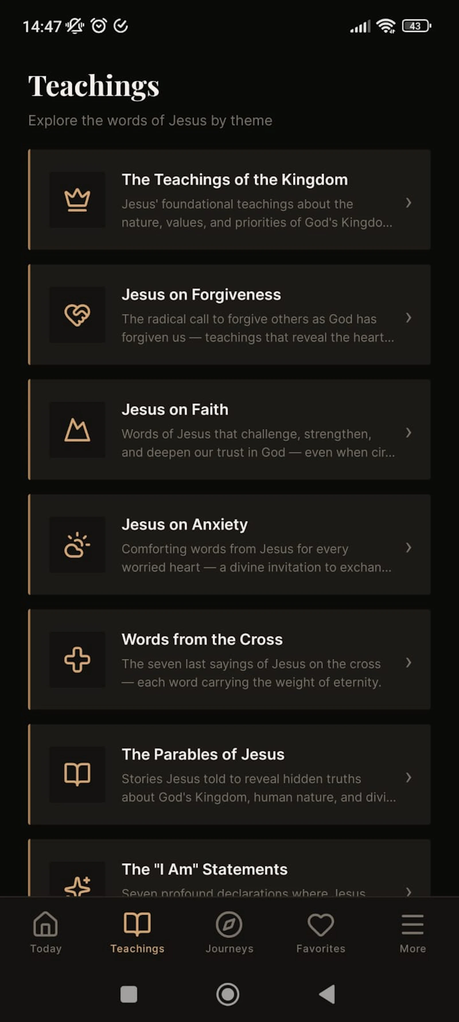 Walking with Jesus App screenshot 3