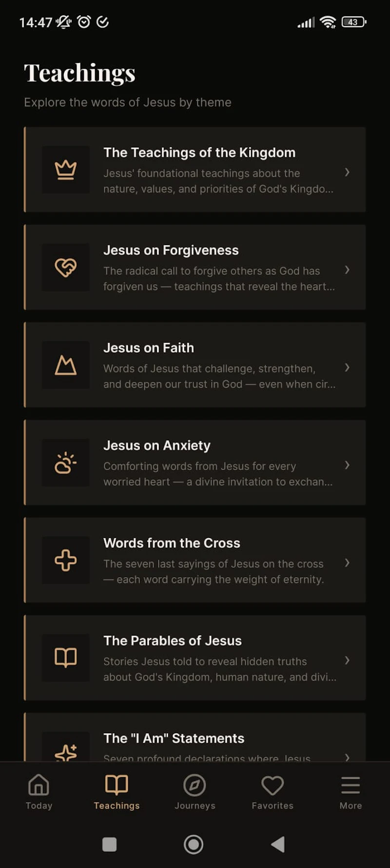 Walking with Jesus App screenshot 3