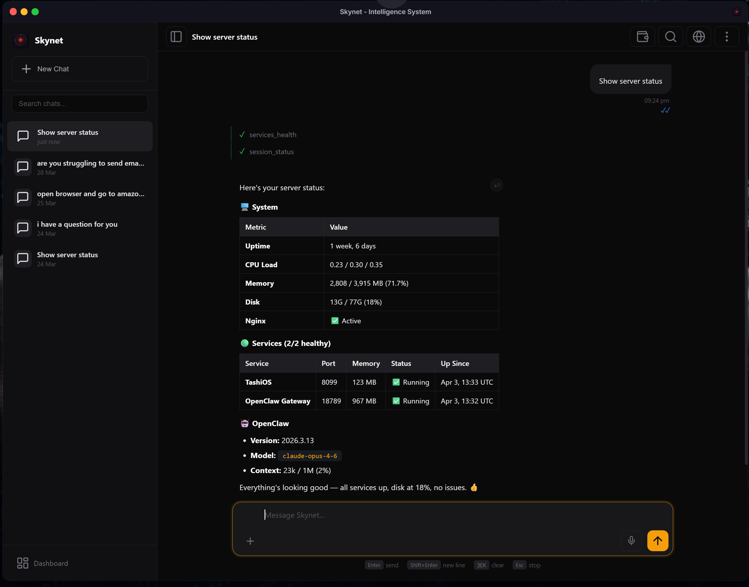 TashiOS gallery image