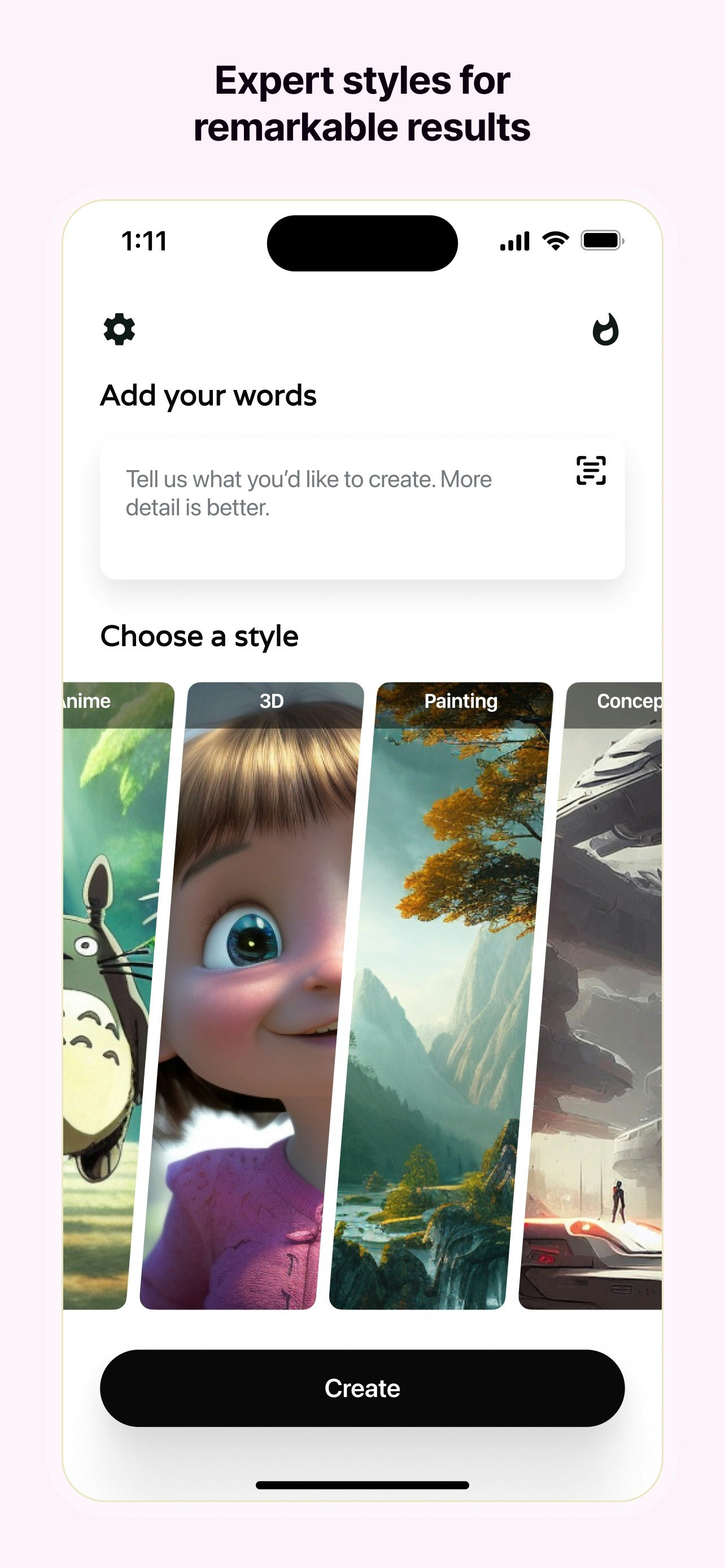 Arte generado por el creador AI - Una aplicación de arte de IA que es simple, intuitiva y divertida media 4