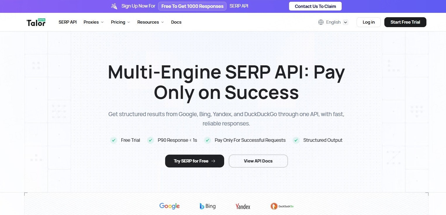 Talordata SERP API gallery image