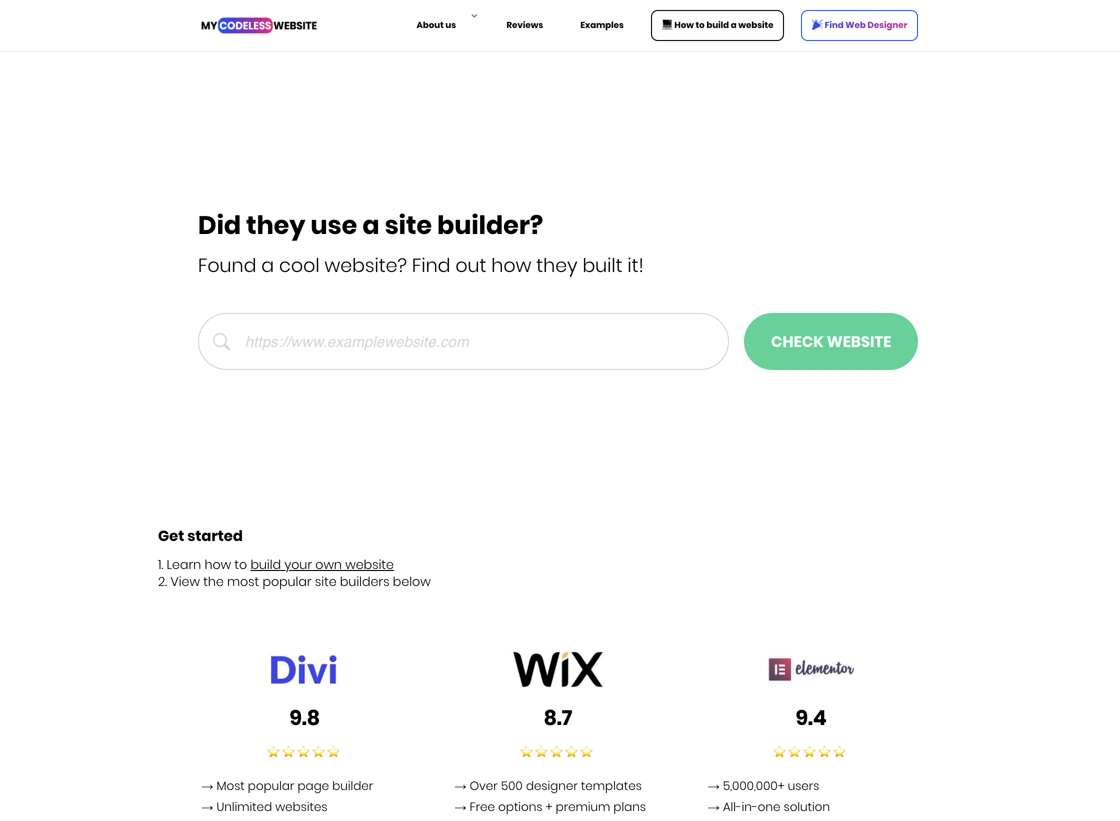My Codeless Website gallery image