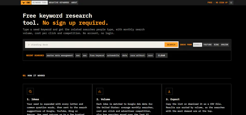 Keyword Cowboy Free Keyword Research... screenshot 4