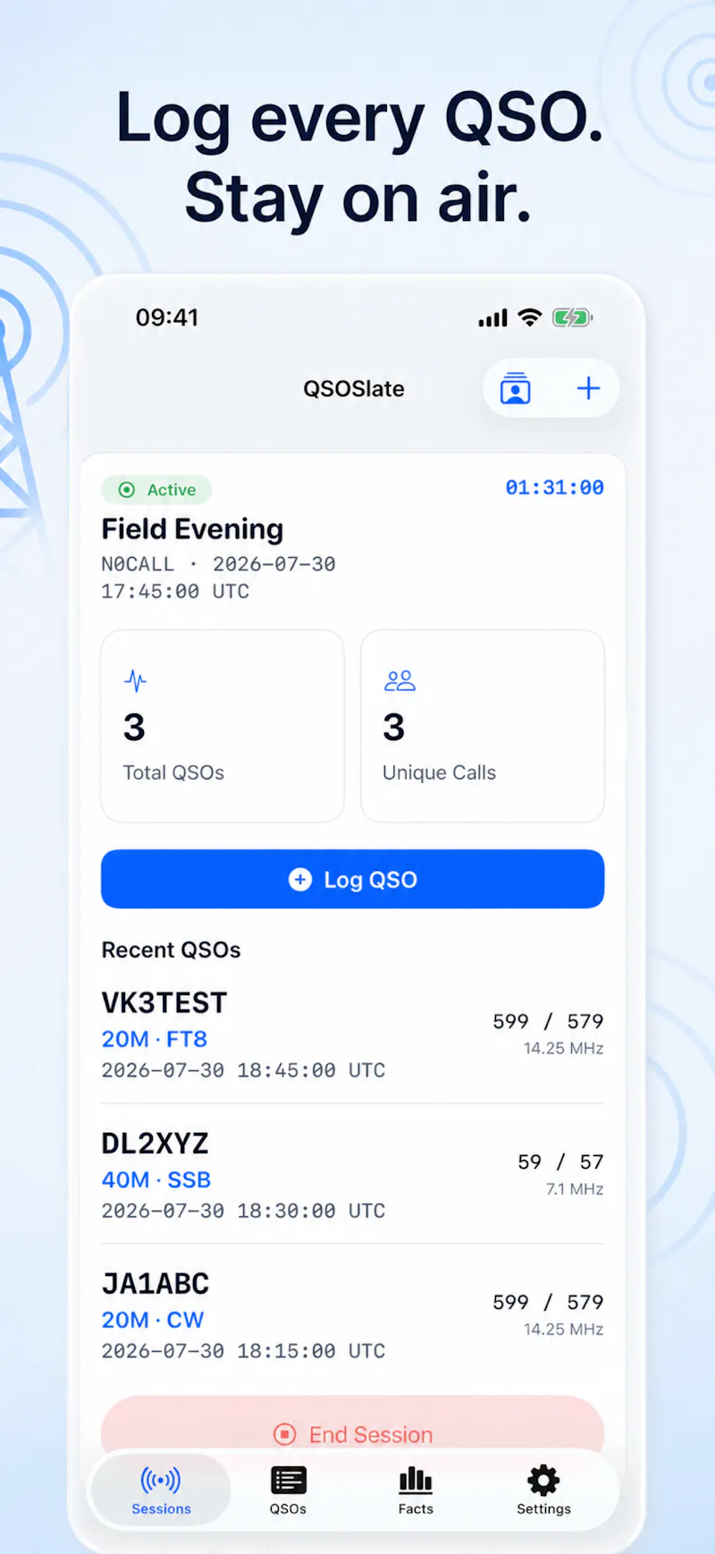 QSOSlate screenshot 1