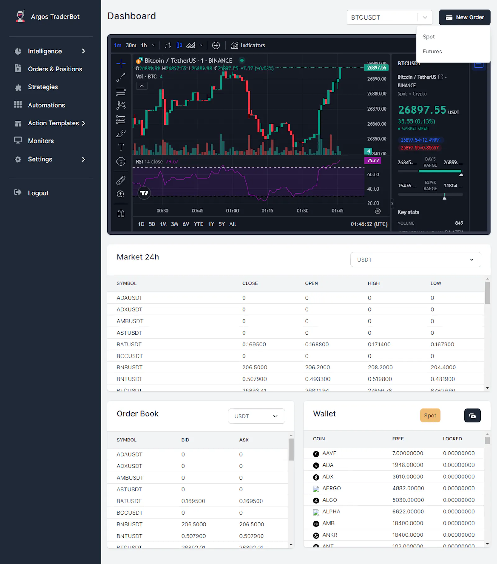 Argos TraderBot screenshot 2