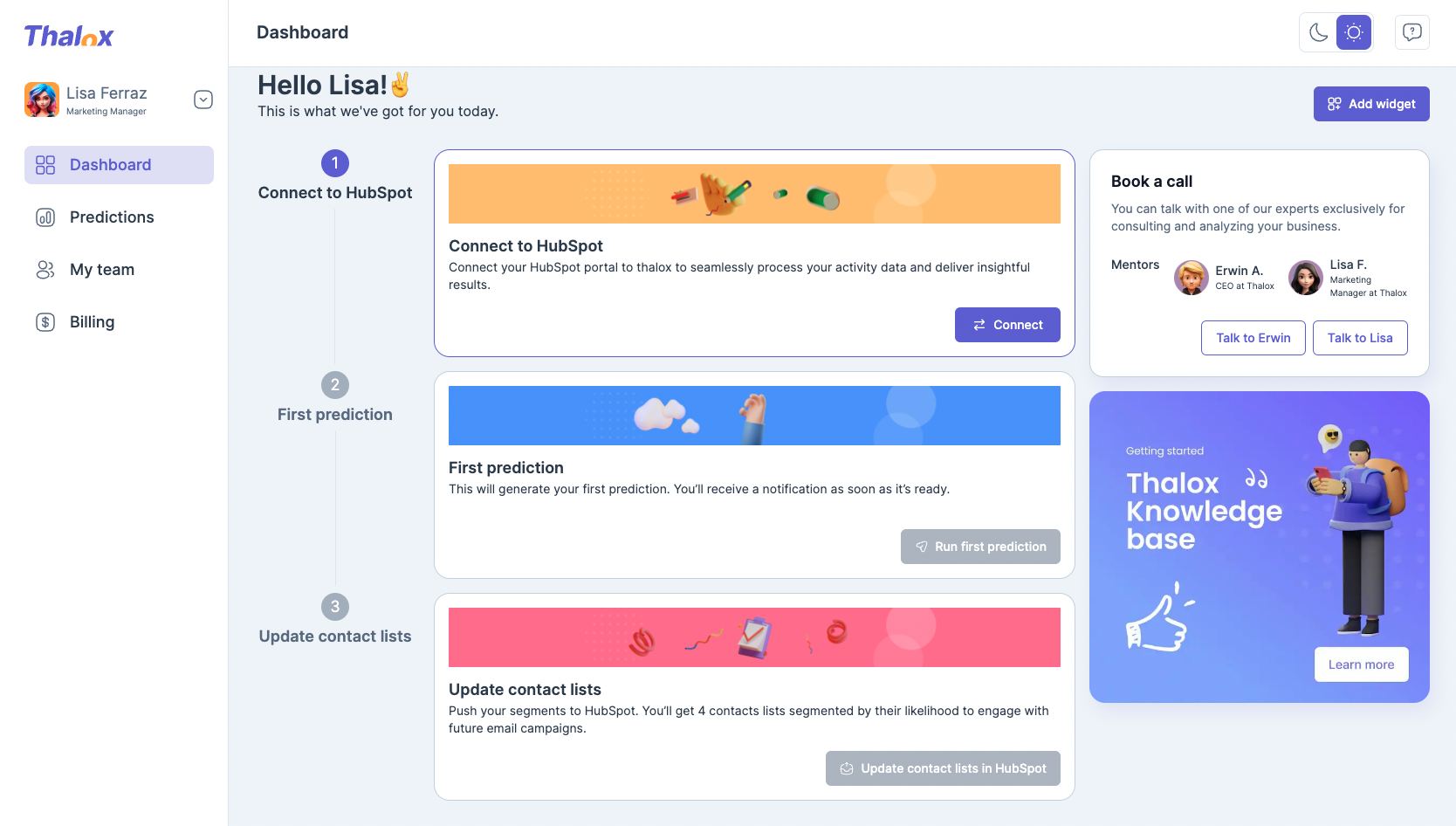 Thalox - Hubspotで最も熱心な電子メール連絡先に焦点を当てます。メディア2