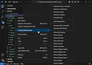 T3 Stack, Next and React File Generator gallery image