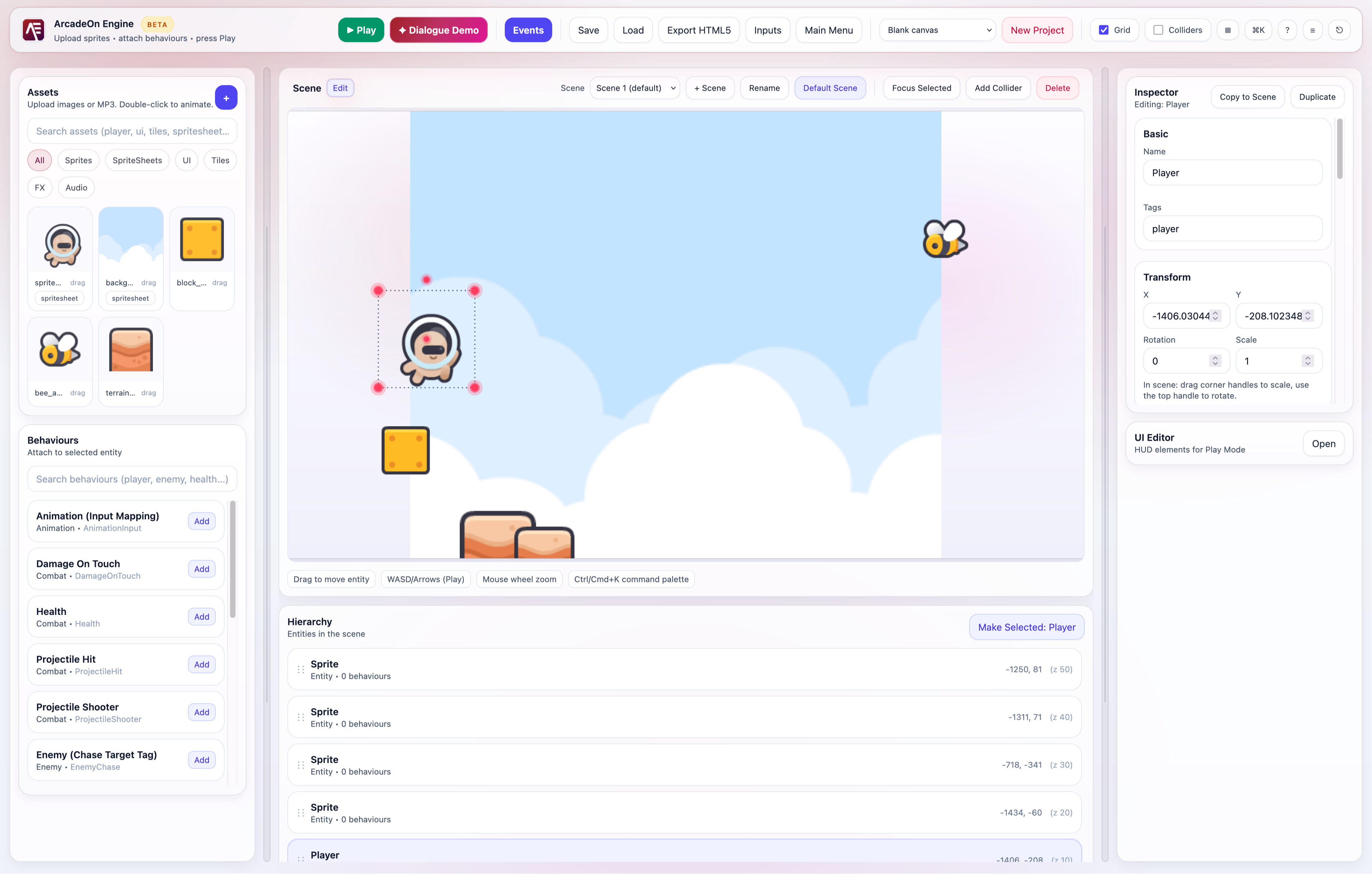 ArcadeOn Engine - Screenshot 4 showing product features and functionality