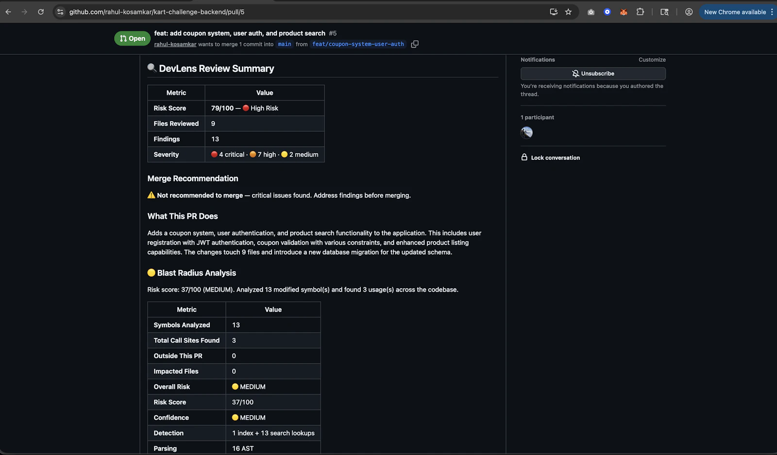 DevLens screenshot 3