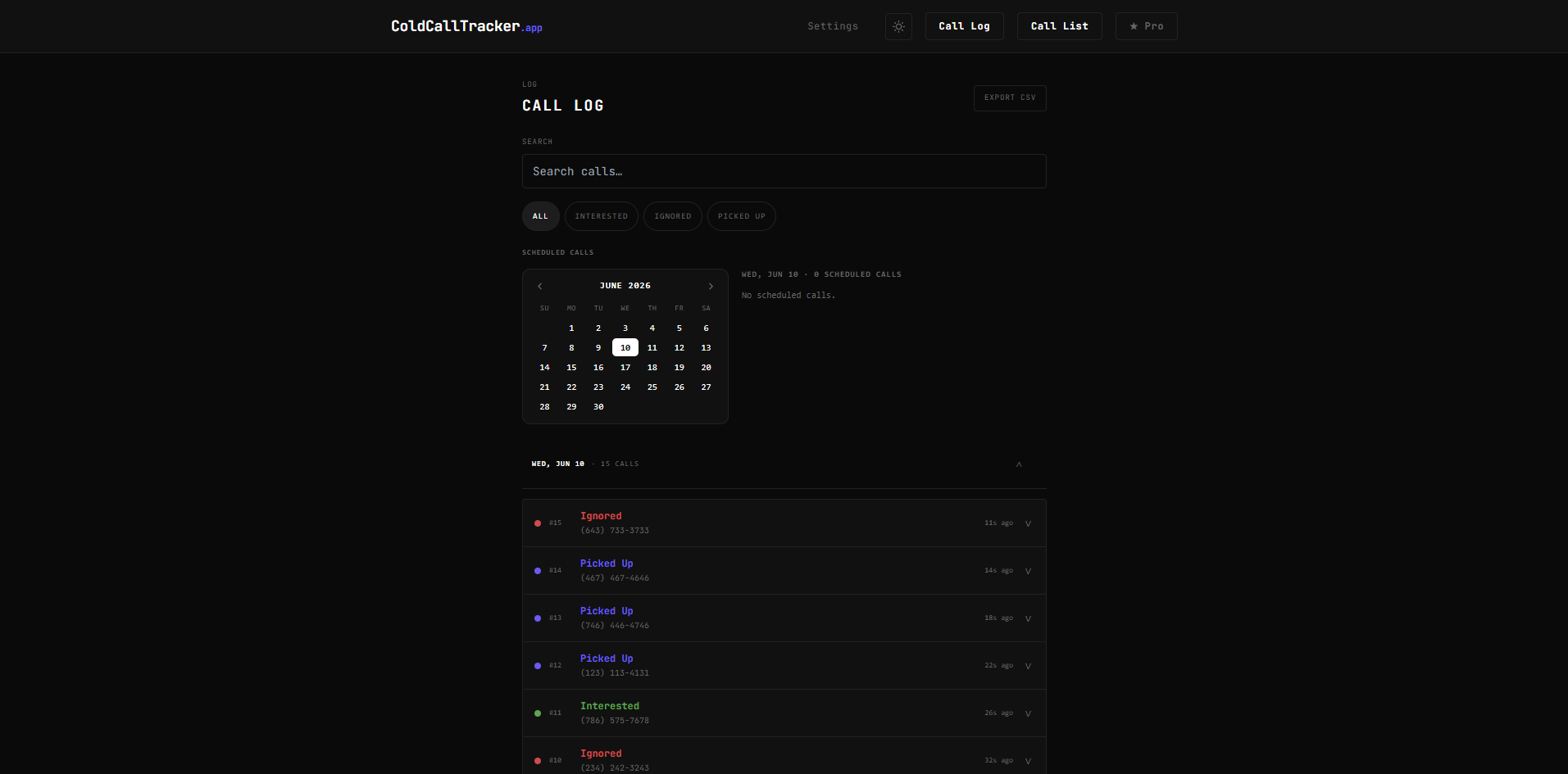 ColdCallTracker gallery image