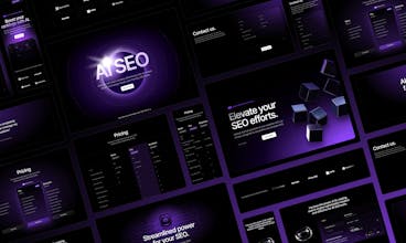 Free AI-themed site Kit Framer and Figma gallery image