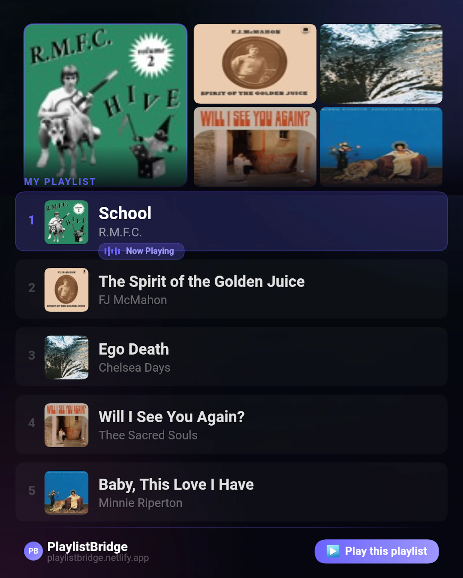 PlaylistBridge screenshot 3