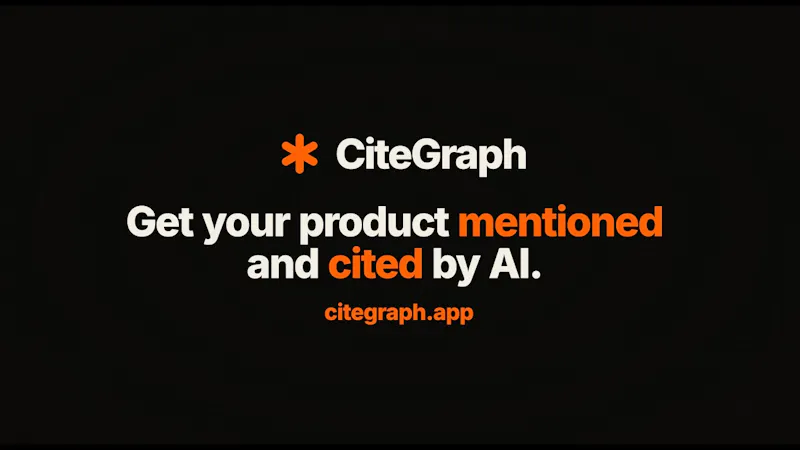 CiteGraph screenshot 1 (video preview)