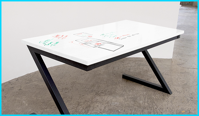 Writeyboard Write and Erase Desk gallery image