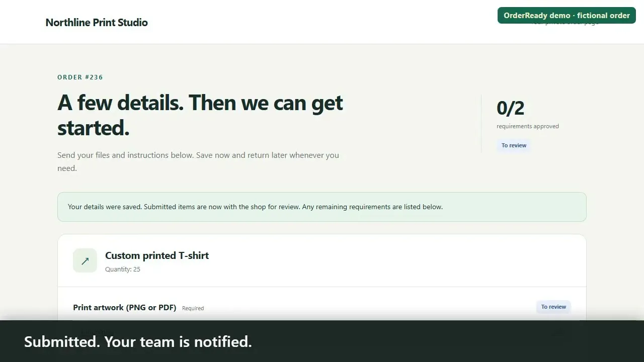OrderReady for WooCommerce gallery image