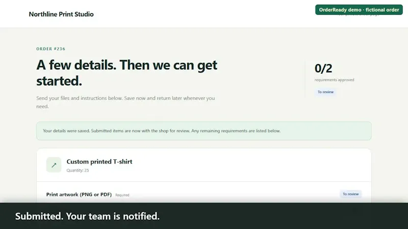 OrderReady for WooCommerce screenshot 1 (video preview)
