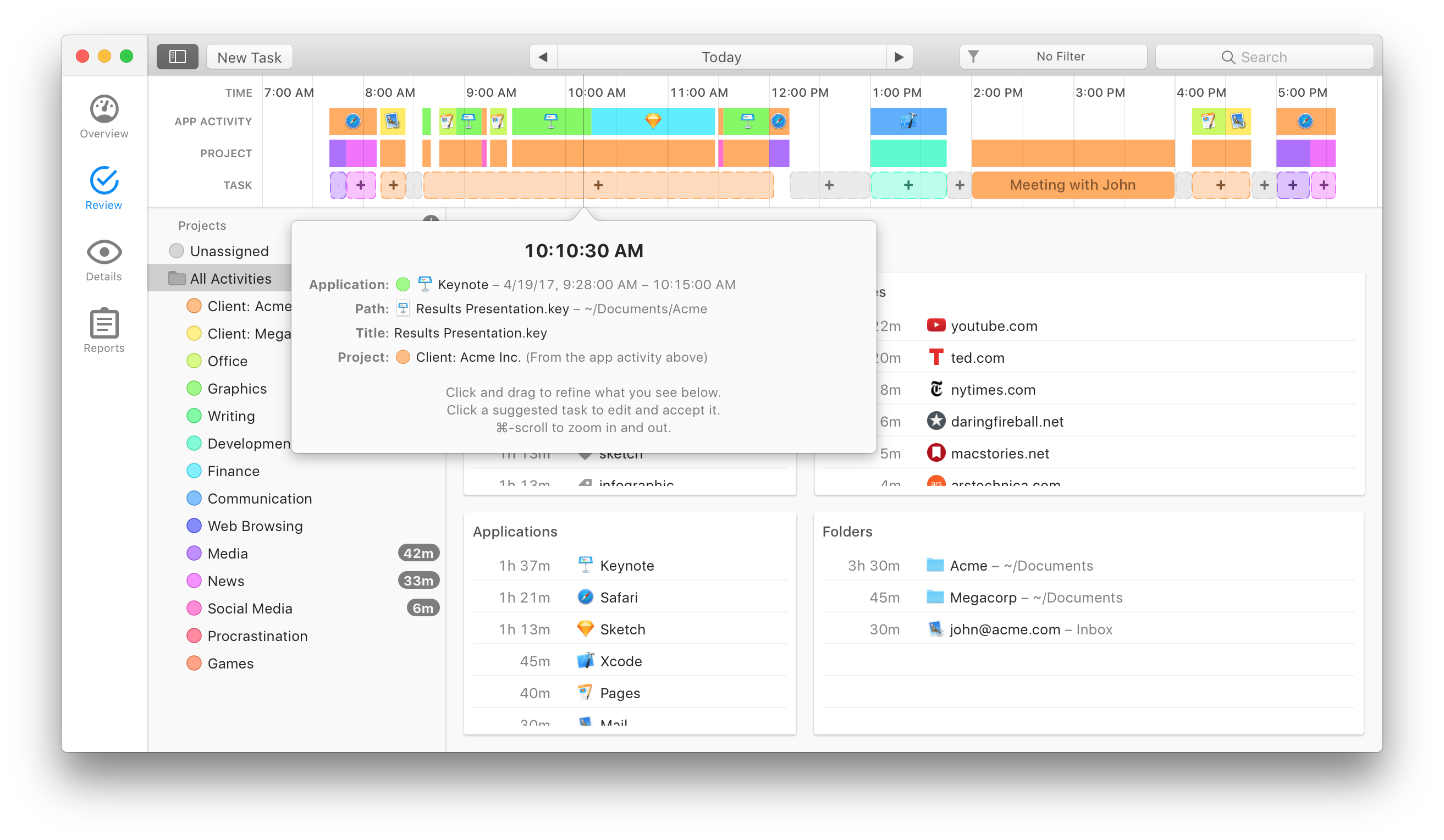 Timing 2 - Automatic time and productivity tracking for Mac | Product Hunt