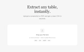 ExtracTable gallery image