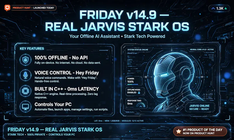 FRIDAY v14.9 screenshot 2