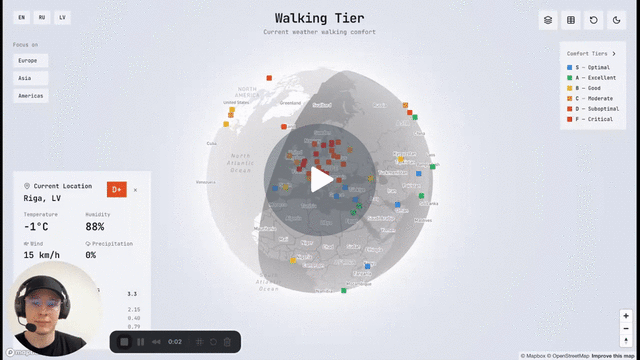 Weather tier - Main product screenshot demonstrating key features and user interface