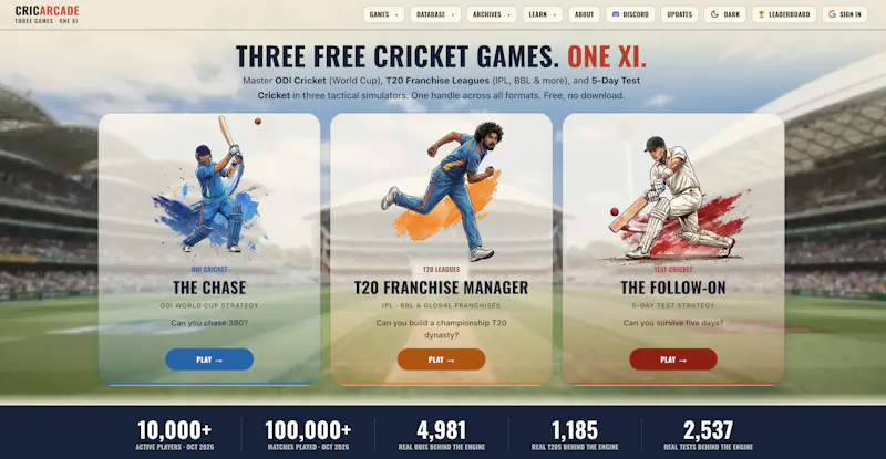 CricArcade screenshot 2