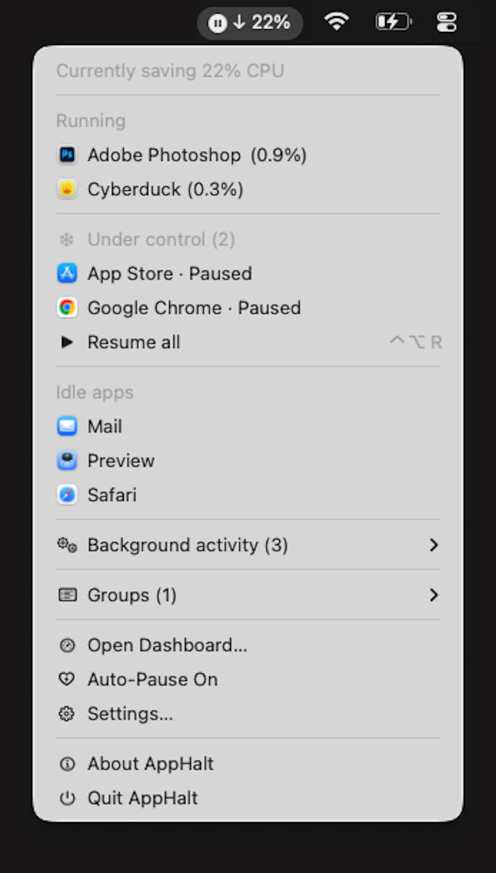 AppHalt screenshot 2