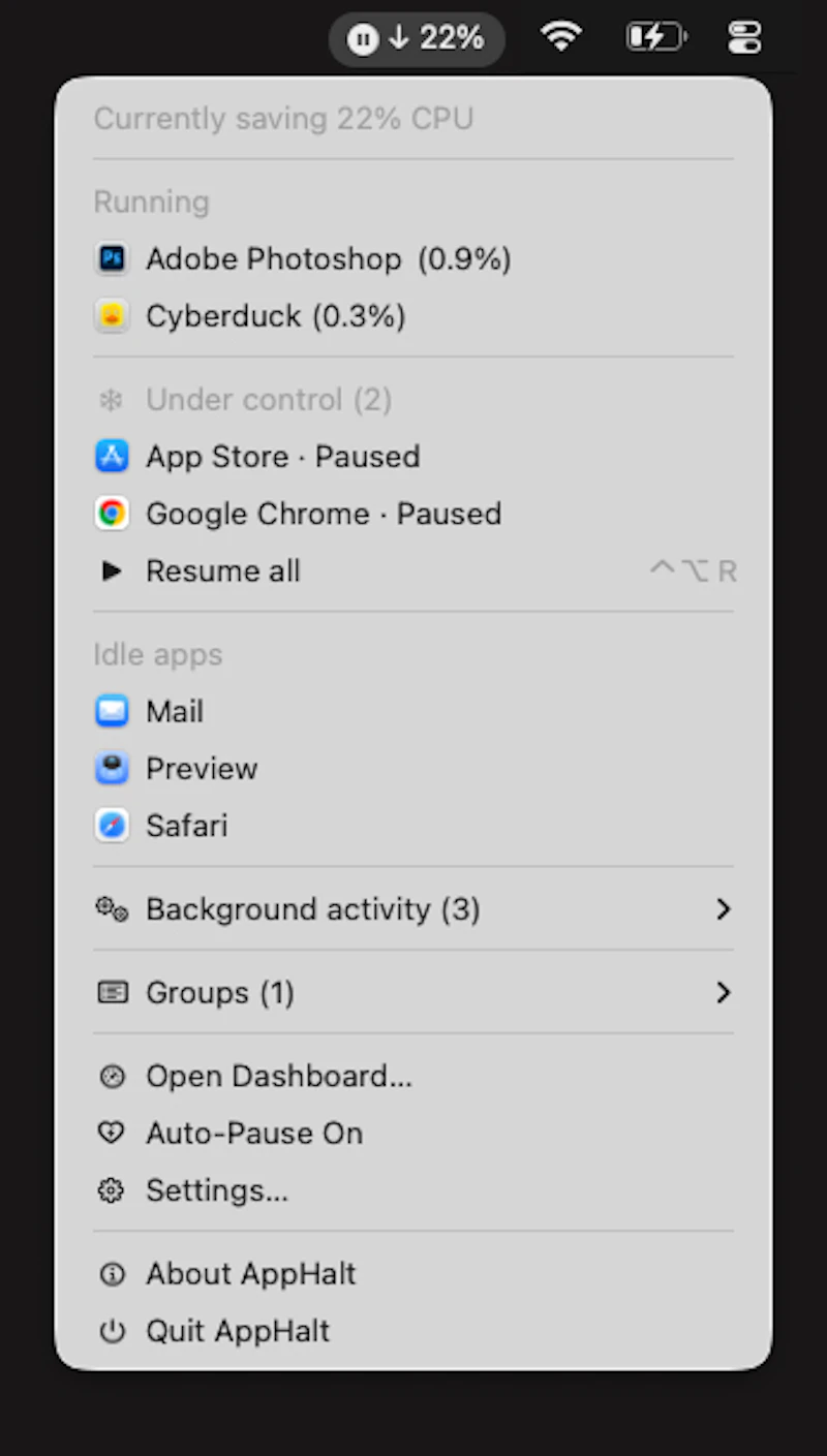 AppHalt screenshot 2