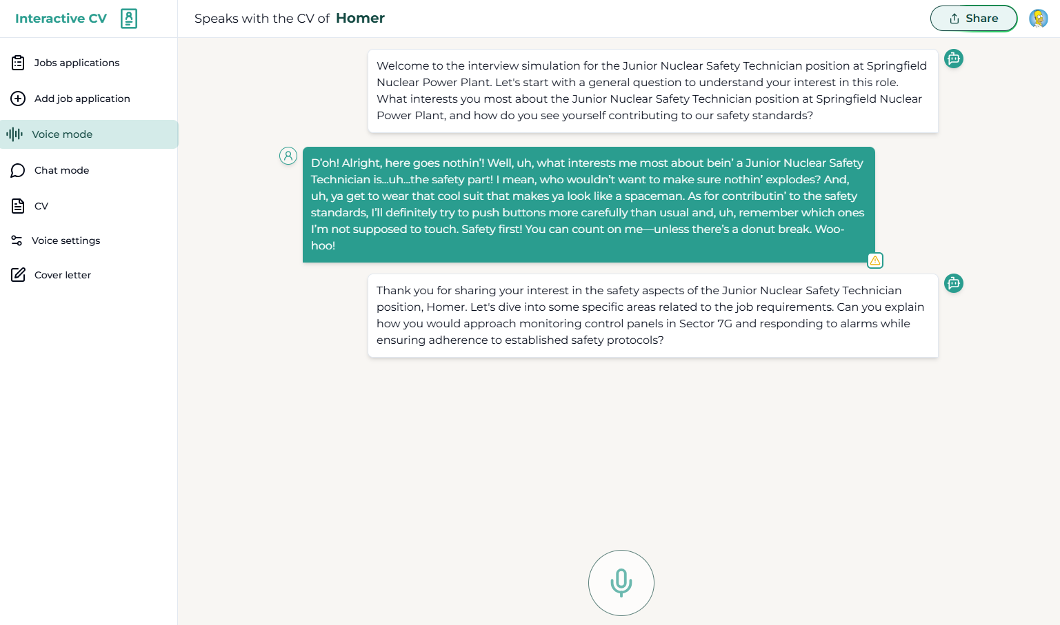 Interactive CV media 6