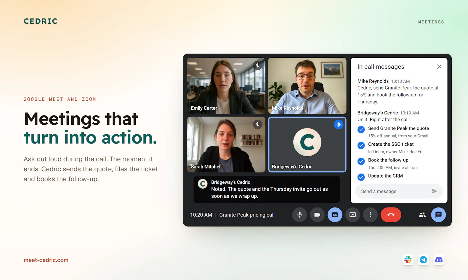 Cedric AI Teammate for Startups screenshot 6