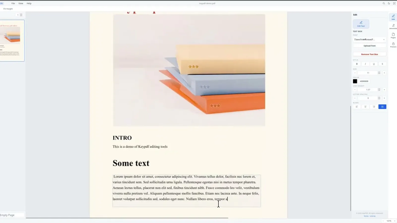 KeyPDF screenshot 1 (video preview)