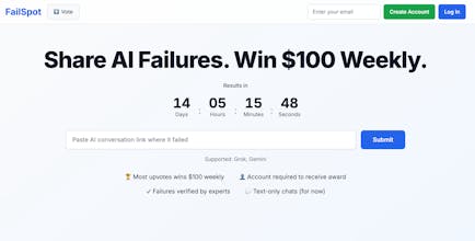 FailSpot-Win $100 weekly for AI Failures gallery image
