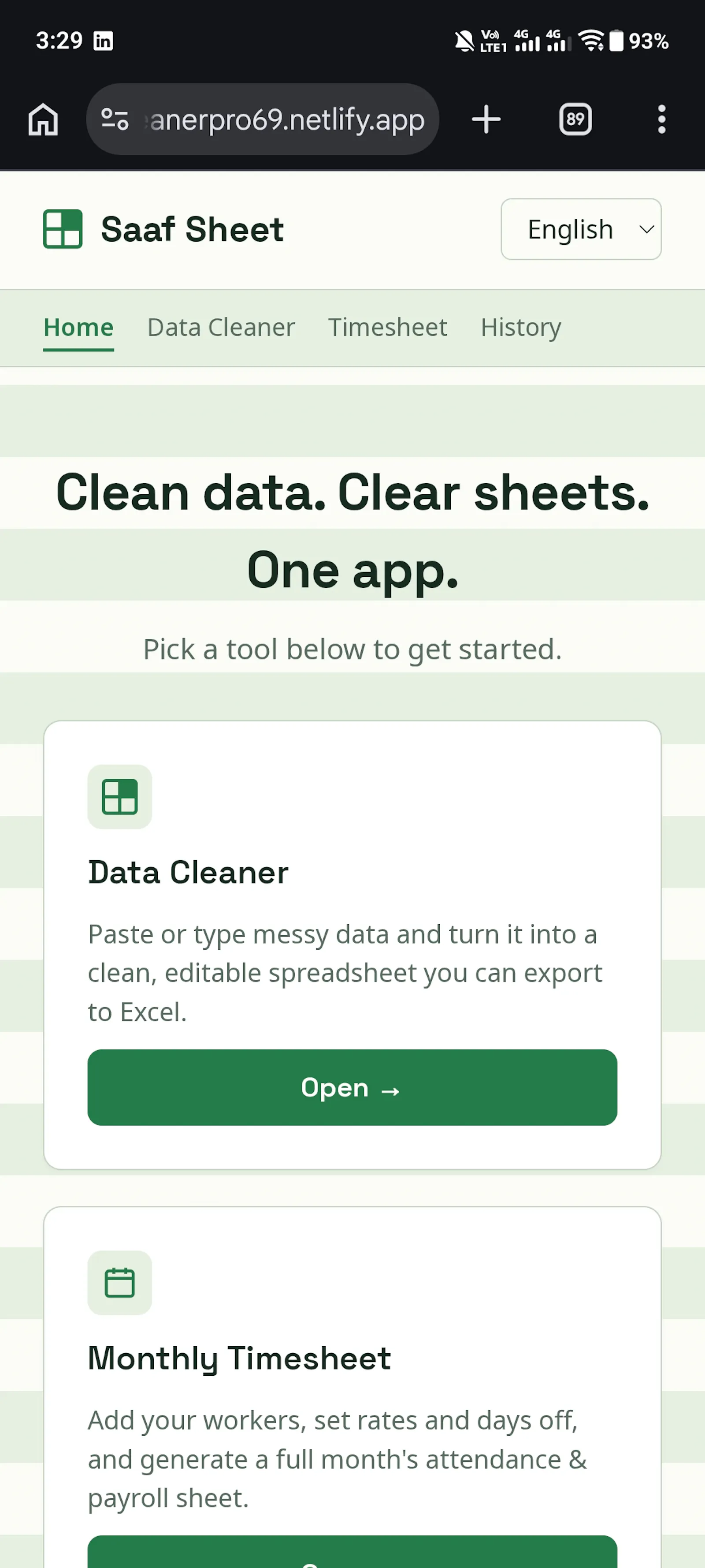 Data Cleaner  screenshot 1