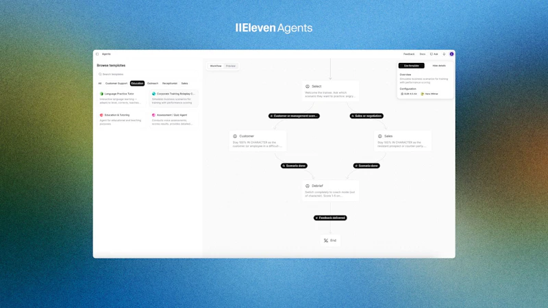 ElevenLabs Agent Templates screenshot 4